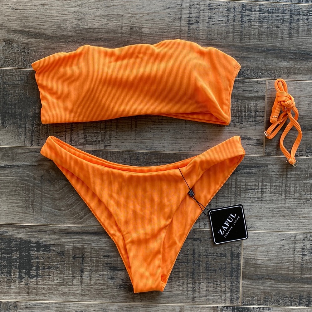 Zaful Orange Bikini Set